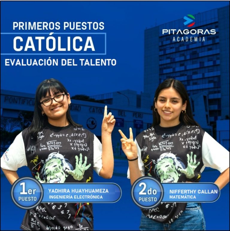 Alumnas de colegio nacional obtienen primer y segundo puesto en examen de admisión de la PUCP gracias a su preparación en reconocida academia