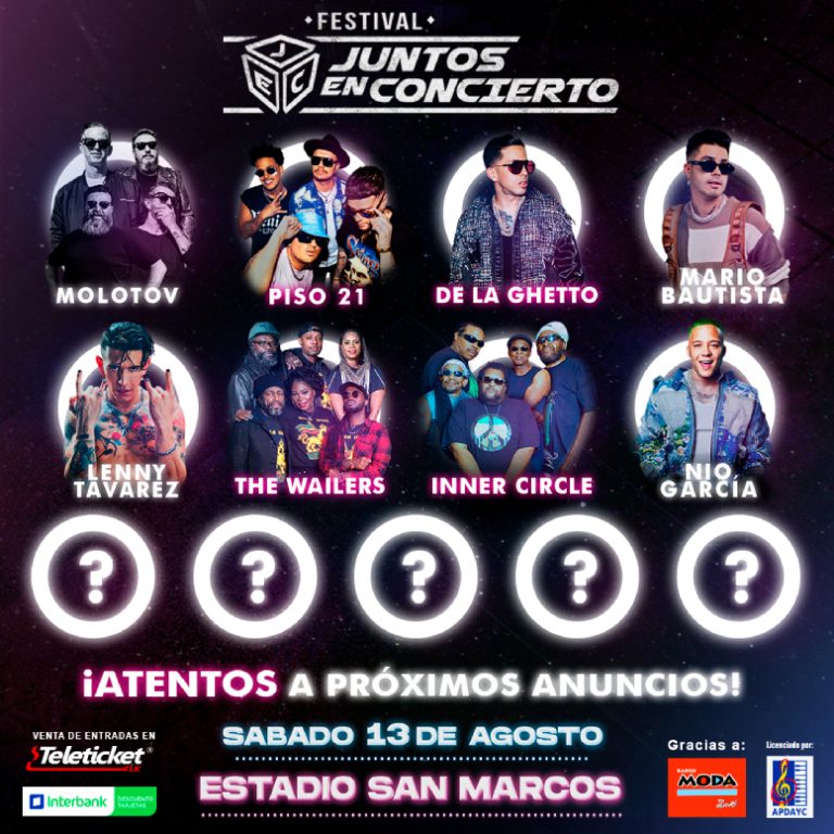 ‘JUNTOS EN CONCIERTO’: The Wailers, Inner Circle y Nio García se suman al festival