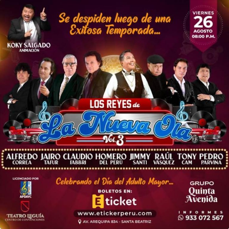 Día del Adulto Mayor: Los Reyes de la Nueva Ola se despiden del Teatro LEGUIA