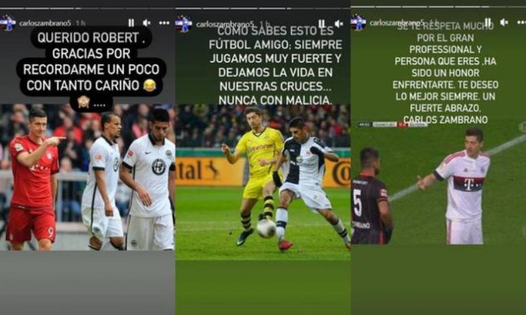Robert Lewandowski recuerda a Zambrano como se enfocaba en»romperle la pierna».