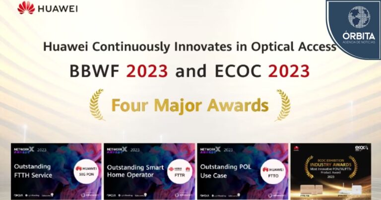 Huawei ganó cuatro premios en el campo del acceso óptico en BBWF 2023 y ECOC 2023