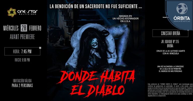 Este 29 de Febrero se estrenará a nivel nacional la película de terror «Donde Habita el Diablo»