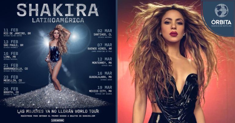 Shakira anuncia gran retorno a Perú y Latinoamérica con “Las mujeres ya no lloran World Tour”
