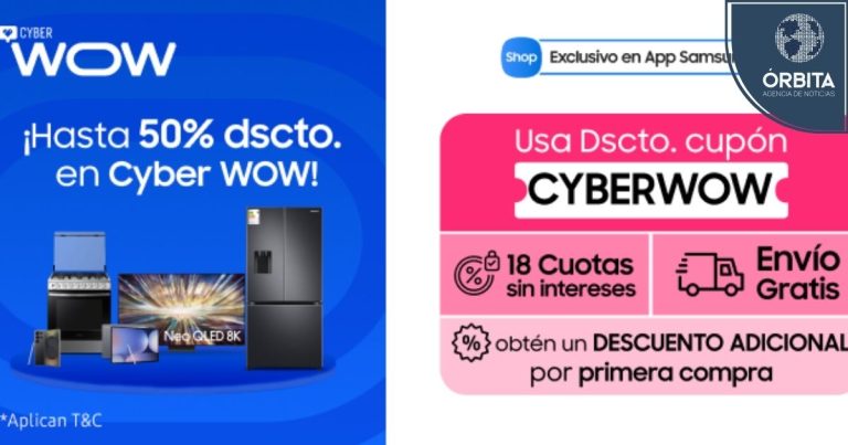 Samsung se suma al Cyber Wow con descuentos de hasta 50% en productos de alta demanda