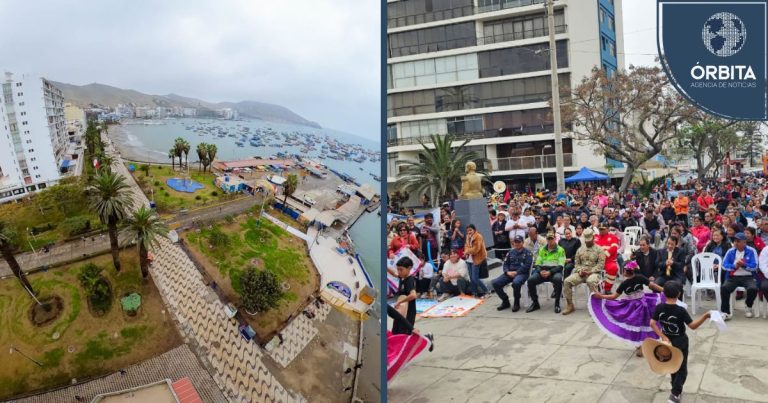 Inician remodelación de la plaza central en Ancón a orillas del mar después de más de 100 años