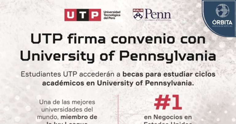 UTP firma convenio con University of Pennsylvania para otorgar becas a estudiantes destacados