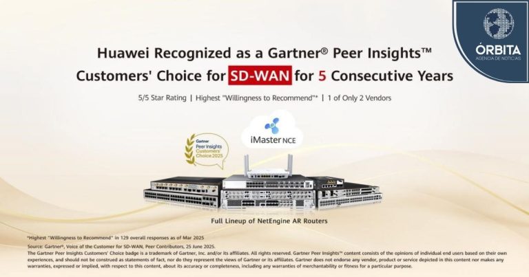 Huawei recibe el reconocimiento ‘Customers’ Choice’ de Gartner por su solución SD-WAN