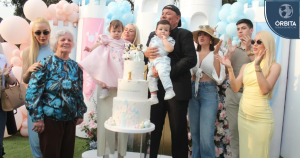 Brad Pizza y Dailyn Curbelo celebraron primer cumpleaños de sus mellizos